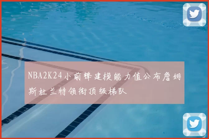 NBA2K24小前锋建模能力值公布詹姆斯杜兰特领衔顶级梯队