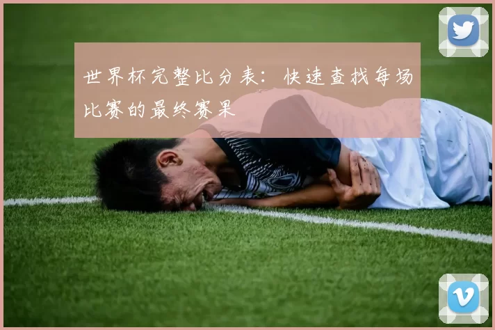 世界杯完整比分表：快速查找每场比赛的最终赛果